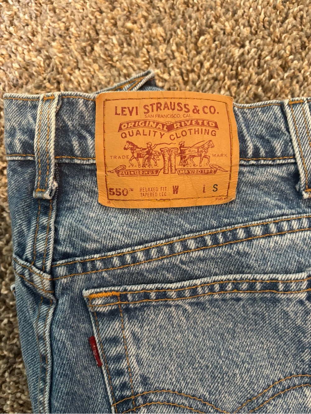 Levi's Relaxed 550 Mom Jeans in Light Blue Denim